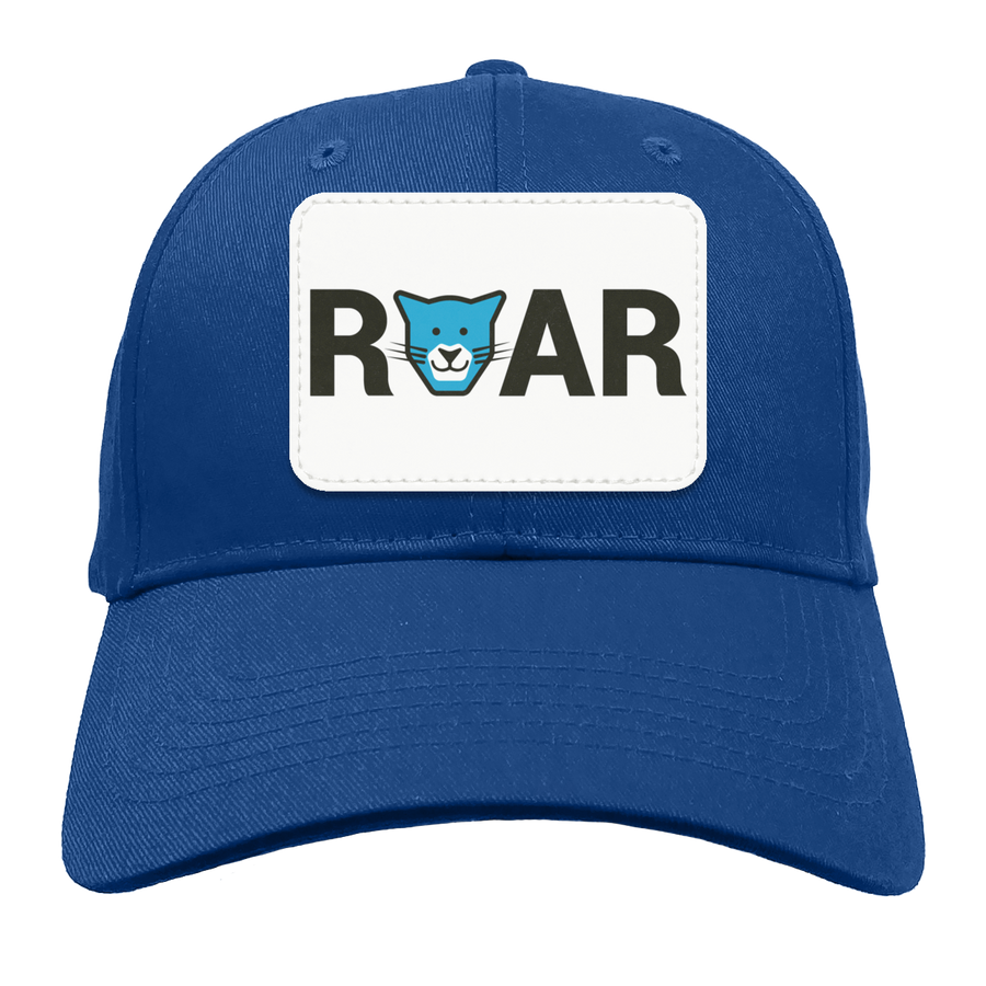 WAES-BX020 Structured Twill Cap - Rectangle Patch Roar Logo