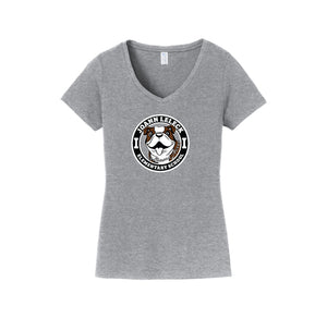 JoAnn Leleck Elementary Spirit Wear 2024-25 On Demand-Womens Fan Favorite V-Neck Tee On-Demand Circle Logo