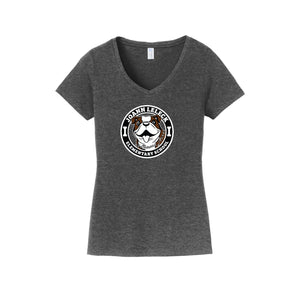 JoAnn Leleck Elementary Spirit Wear 2024-25 On Demand-Womens Fan Favorite V-Neck Tee On-Demand Circle Logo