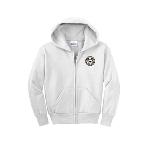 JoAnn Leleck Elementary Spirit Wear 2024-25 On Demand-Youth Unisex Full-Zip Hooded Sweatshirt On-Demand Circle Logo