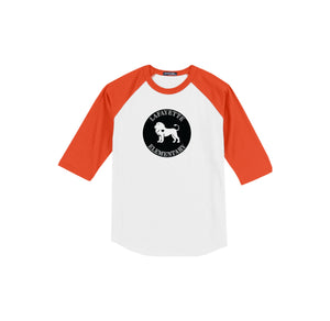 Lafayette Elementary-Adult Unisex Baseball Tee On-Demand Circle Logo