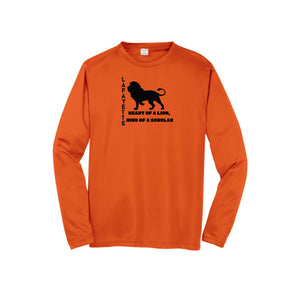 Lafayette Elementary-Adult Unisex Dri-Fit Long Sleeve Tee On-Demand Silhouette Logo