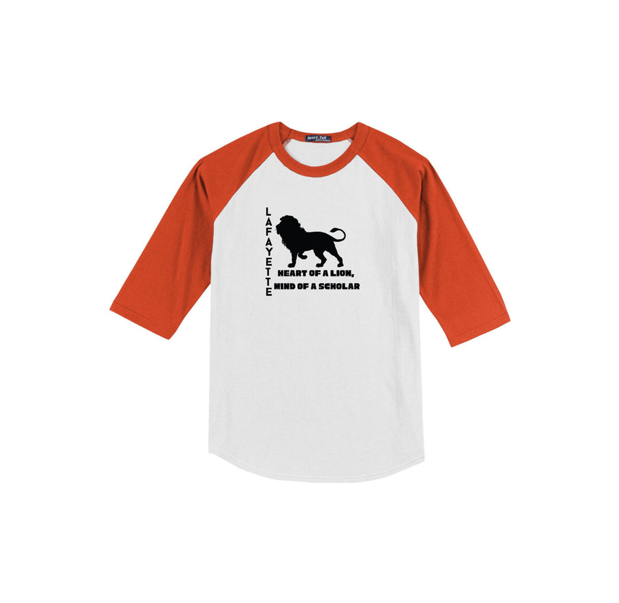 Lafayette Elementary-Youth Unisex Baseball Tee On-Demand Silhouette Logo