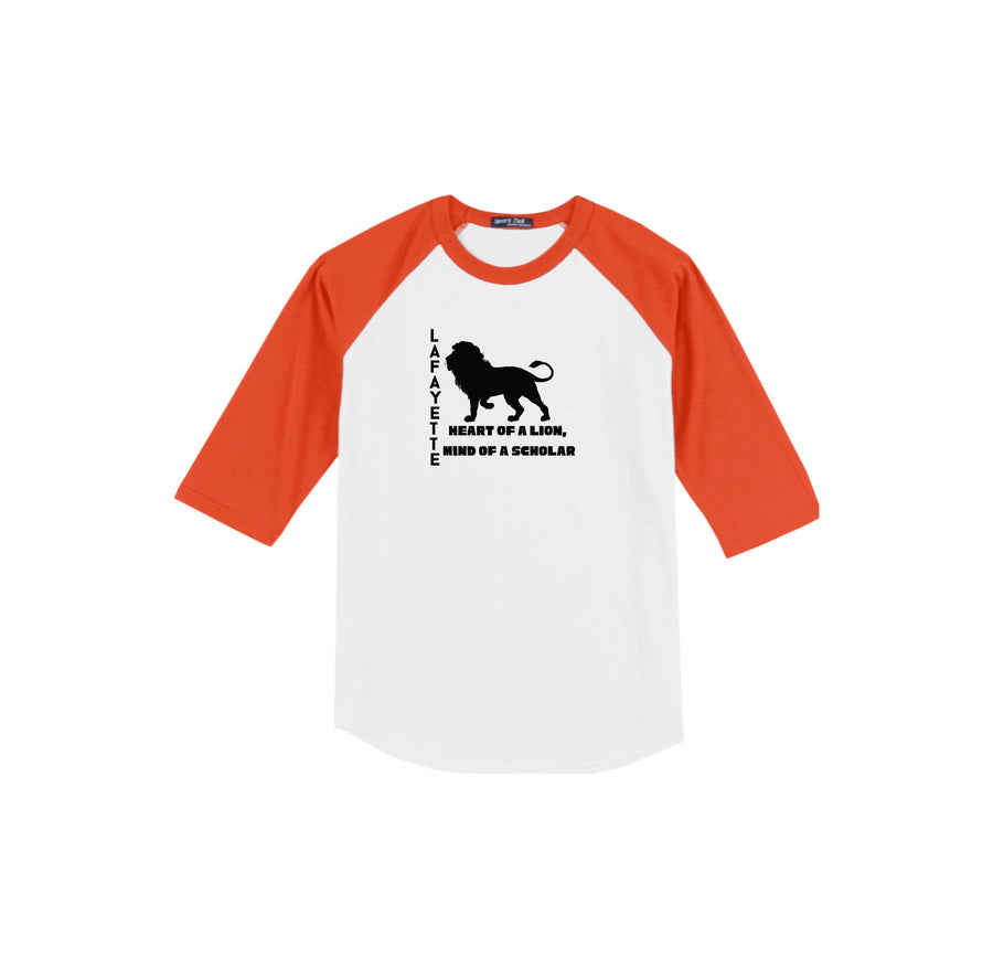 Lafayette Elementary-Adult Unisex Baseball Tee On-Demand Silhouette Logo