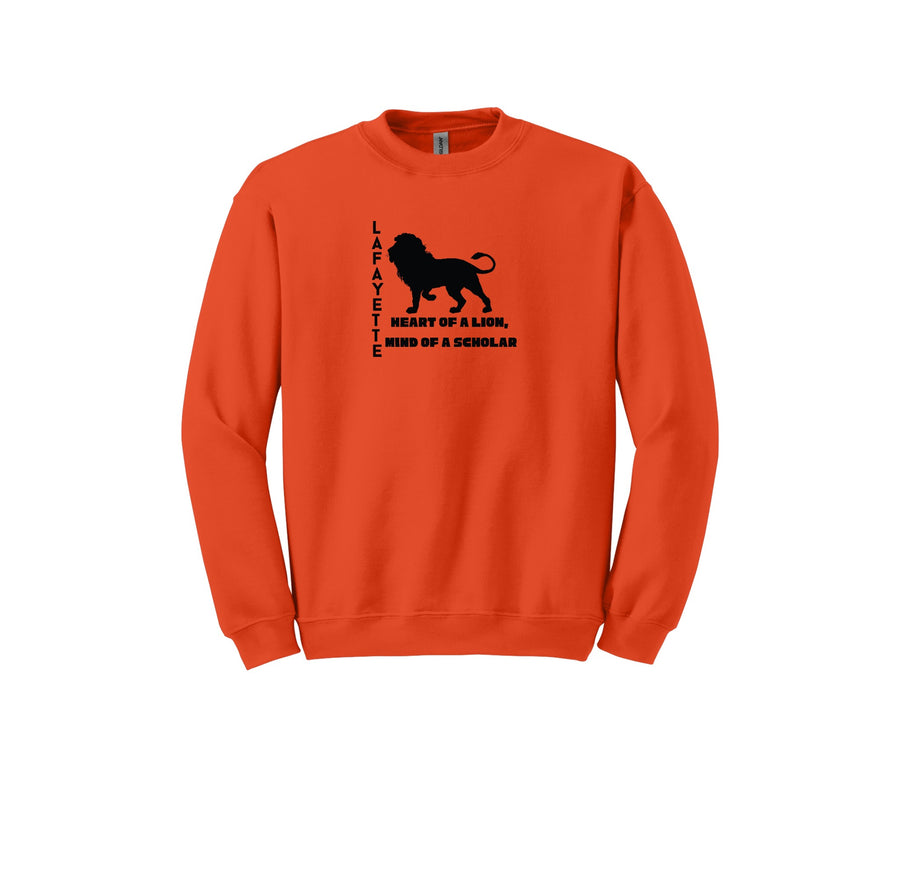 Lafayette Elementary-Adult Unisex Crewneck Sweatshirt On-Demand Silhouette Logo