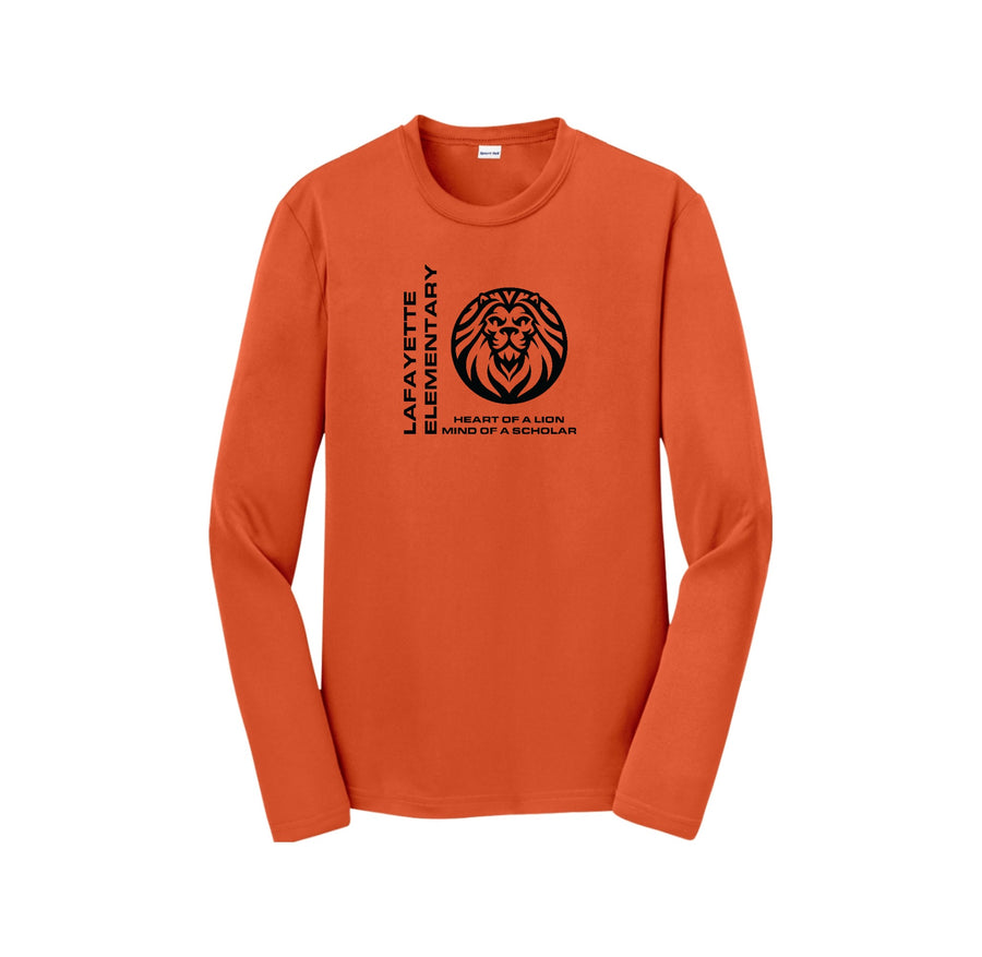 Lafayette Elementary-Youth Unisex Dri-Fit Long Sleeve Tee On-Demand Lion Logo