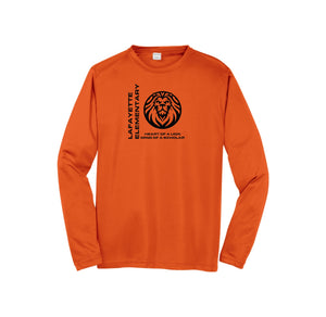 Lafayette Elementary-Adult Unisex Dri-Fit Long Sleeve Tee On-Demand Lion Logo