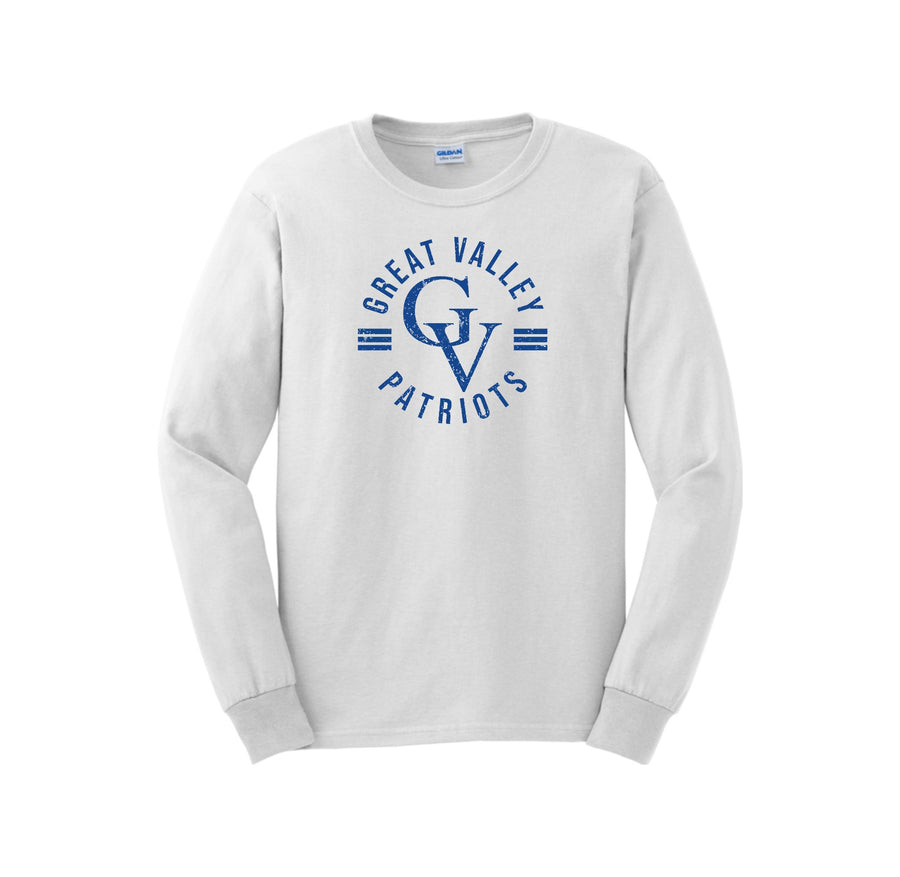 Great Valley High School On Demand-Adult Unisex Long Sleeve Tee On-Demand Stripe Logo