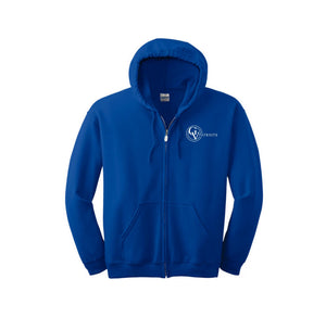 Great Valley High School On Demand-Adult Unisex Full-Zip Hooded Sweatshirt On-Demand Circle Logo