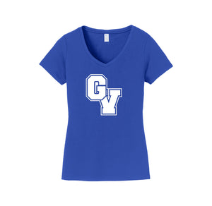 Great Valley High School On Demand-Womens Fan Favorite V-Neck Tee On-Demand GV Logo