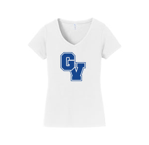 Great Valley High School On Demand-Womens Fan Favorite V-Neck Tee On-Demand GV Logo