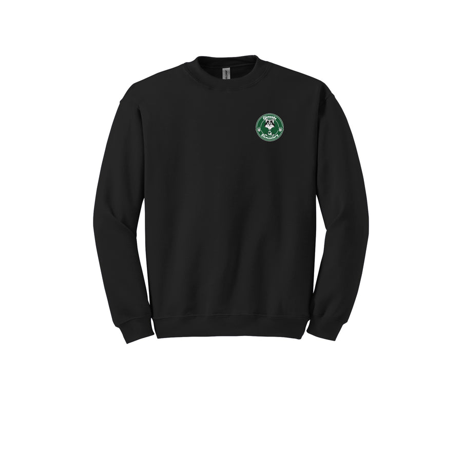 Glenoaks Elementary-Adult Unisex Crewneck Sweatshirt On-Demand Left Chest Logo