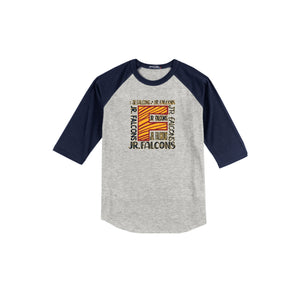 Falcon Ridge Elementary-Adult Unisex Baseball Tee On-Demand BIG F