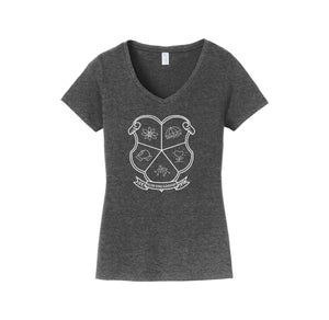 Falcon Ridge Elementary-Womens Fan Favorite V-Neck Tee On-Demand CREST