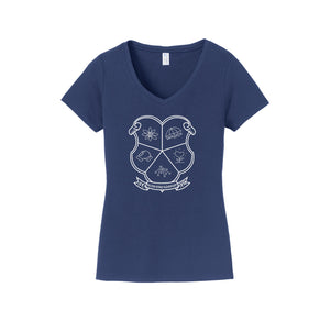 Falcon Ridge Elementary-Womens Fan Favorite V-Neck Tee On-Demand CREST