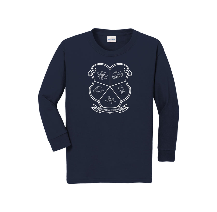 Falcon Ridge Elementary-Youth Unisex Long Sleeve Tee On-Demand CREST