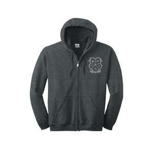 Falcon Ridge Elementary-Adult Unisex Full-Zip Hooded Sweatshirt On-Demand CREST