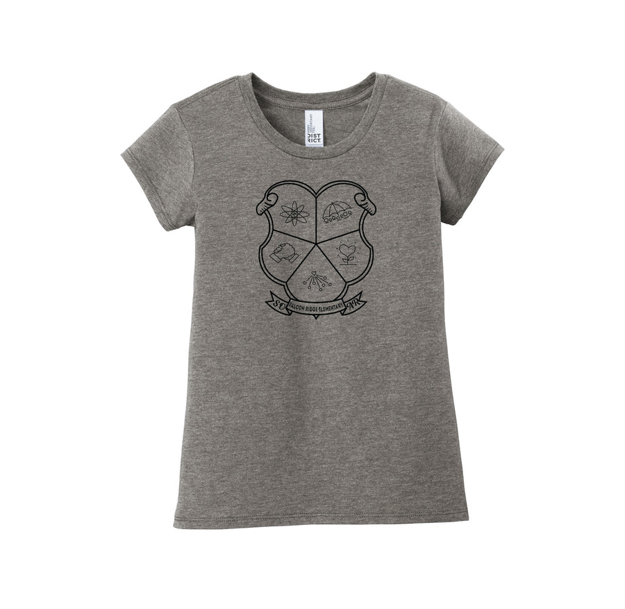 Falcon Ridge Elementary-Girls Youth Premium Tee On-Demand CREST