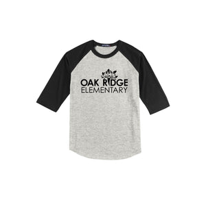 Oak Ridge Elm-Youth Unisex Baseball Tee On-Demand Oak