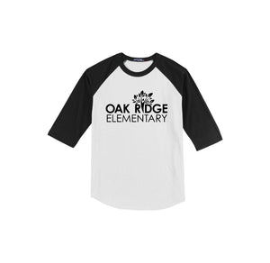 Oak Ridge Elm-Youth Unisex Baseball Tee On-Demand Oak