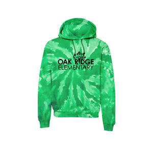 Oak Ridge Elm-Adult Unisex Tie-Dye Pullover Hooded Sweatshirt On-Demand Oak