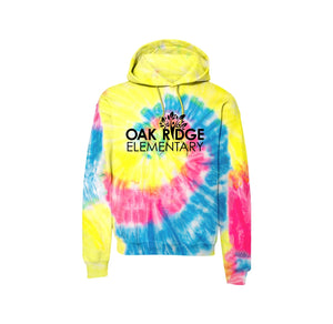 Oak Ridge Elm-Adult Unisex Tie-Dye Pullover Hooded Sweatshirt On-Demand Oak