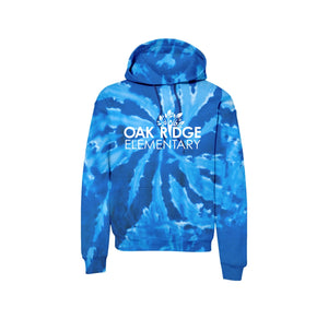 Oak Ridge Elm-Adult Unisex Tie-Dye Pullover Hooded Sweatshirt On-Demand Oak