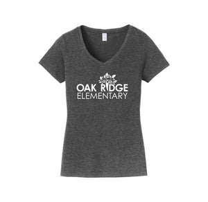 Oak Ridge Elm-Womens Fan Favorite V-Neck Tee On-Demand Oak