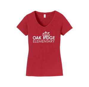 Oak Ridge Elm-Womens Fan Favorite V-Neck Tee On-Demand Oak