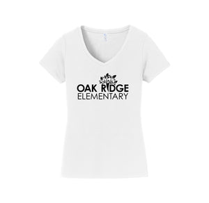 Oak Ridge Elm-Womens Fan Favorite V-Neck Tee On-Demand Oak