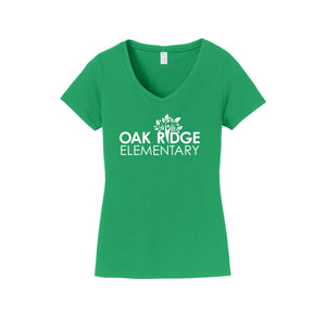 Oak Ridge Elm-Womens Fan Favorite V-Neck Tee On-Demand Oak