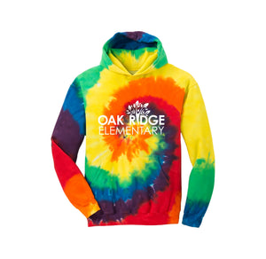 Oak Ridge Elm-Youth Tie-Dye Pullover Hooded Sweatshirt On-Demand Oak