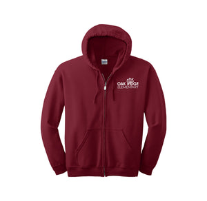 Oak Ridge Elm-Adult Unisex Full-Zip Hooded Sweatshirt On-Demand Oak