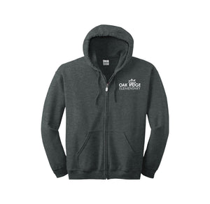 Oak Ridge Elementary Spirit Wear 2024-25 On Demand-Adult Unisex Full-Zip Hooded Sweatshirt On-Demand Oak