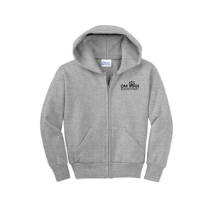 Oak Ridge Elm-Youth Unisex Full-Zip Hooded Sweatshirt On-Demand Oak