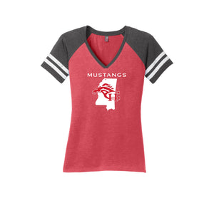 Center Hill Elementary-Womens Premium Game V-Neck Tee On-Demand Map Logo