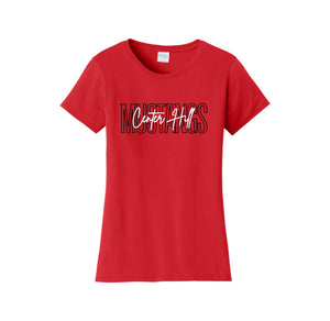 Center Hill Elementary-Womens Fan Favorite Tee On-Demand_Map Logo Typographic