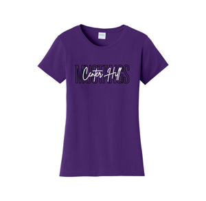 Center Hill Elementary-Womens Fan Favorite Tee On-Demand_Map Logo Typographic