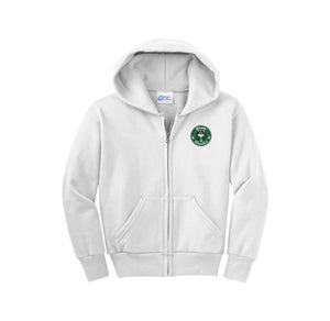 Glenoaks Elementary-Youth Unisex Full-Zip Hooded Sweatshirt On-Demand Left Chest Logo