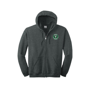 Glenoaks Elementary-Adult Unisex Full-Zip Hooded Sweatshirt On-Demand Left Chest Logo