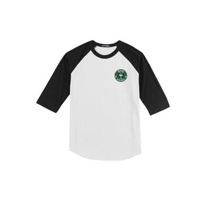 Glenoaks Elementary-Youth Unisex Baseball Tee On-Demand Left Chest Logo