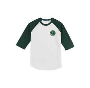 Glenoaks Elementary-Youth Unisex Baseball Tee On-Demand Left Chest Logo