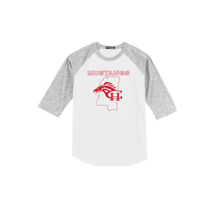 Center Hill Elementary-Adult Unisex Baseball Tee On-Demand Map Logo