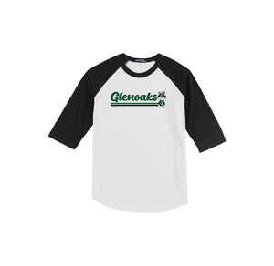 Glenoaks Elementary-Youth Unisex Baseball Tee On-Demand Stripe Logo