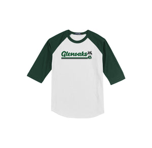 Glenoaks Elementary-Youth Unisex Baseball Tee On-Demand Stripe Logo