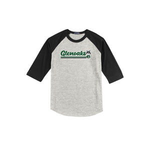 Glenoaks Elementary-Youth Unisex Baseball Tee On-Demand Stripe Logo