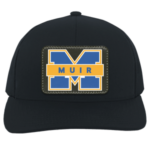 John Muir HS-104C Trucker Snap Back - Rectangle Patch M Logo