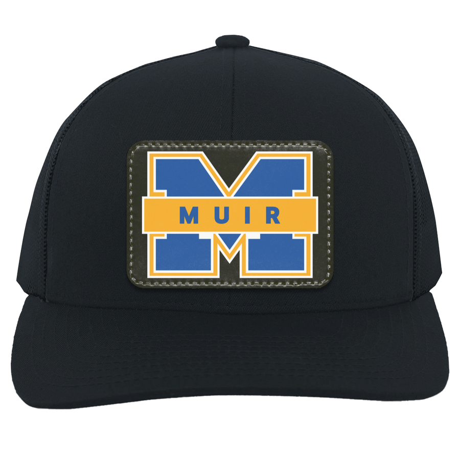 John Muir HS-104C Trucker Snap Back - Rectangle Patch M Logo