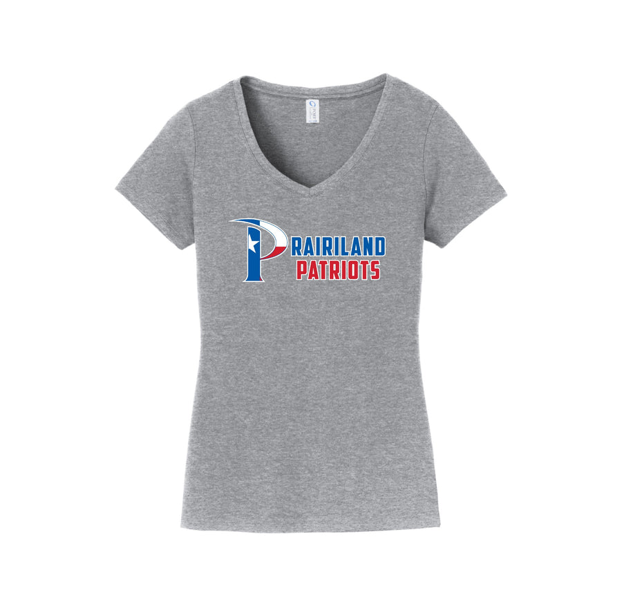 Prairiland Spirit Wear 2024-25 On Demand-Womens Fan Favorite V-Neck Tee On-Demand