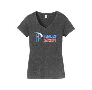 Prairiland Spirit Wear 2024-25 On Demand-Womens Fan Favorite V-Neck Tee On-Demand